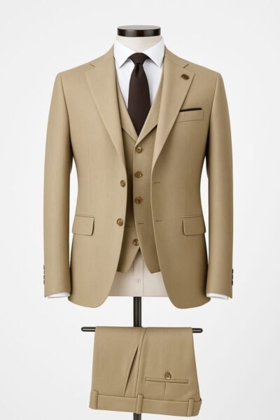 DOUBLE BREASTED 2 PIECES Double pockets gold buttons