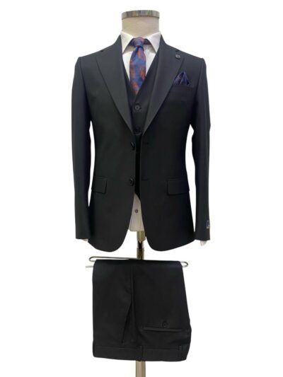 Charcoal Pinstripe Double Breasted Suit