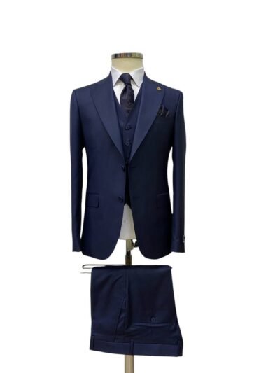 Navy Blue 3 Piece Suit (Big & Tall)